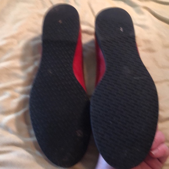 10 medium Michelle D. Red patent w/leopard print/red ribbon bow faux leather - Picture 3 of 7